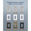 ZILLSEA Decorative Focus Frame Switch Plates Outlet Covers, Durable Metal