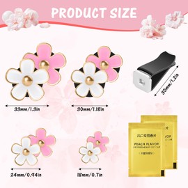 8 PCS Daisy Flower Air Vent Clip,Car Air Vent Flower Clip,Air Conditioning Clip with 2 Packs of Fragrance Tablets,Daisy Flower Car Vent Clips,Car Air Vent Clips for Car, Office, Home (White, Pink)