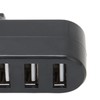 Jectse USB Splitter, 3 Port USB 2.0 Hub 180° Rotatable