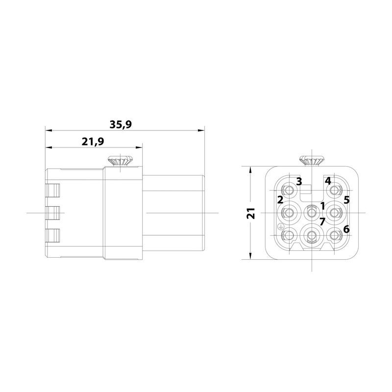Socket insert 0.3 - 1.5 mm²