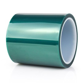 BOMEI PACK High Temp Tape, High Temperature Masking Tape, 4 inches x 108 Feet, Heat Resistant, Epoxy Release Tape, Ideal for Painting, Powder Coating, Circuit Boards