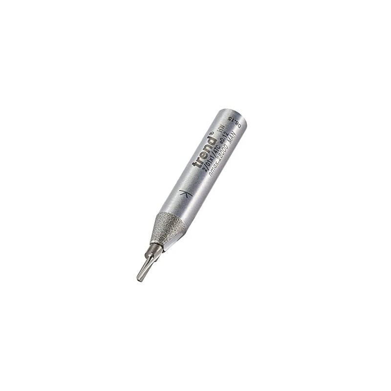 Trend Professional Single Flute Cutter, 1/4 Inch Shank, 1.5mm Cut