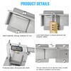 YuPinDiZu Double gate Latch with Padlock Holes, gate Latch for