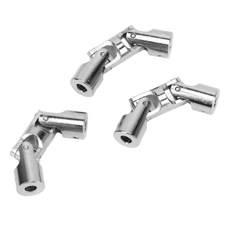 3Pcs 5mm to 5mm Inner Dia Rotatable Universal Steering Shaft