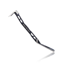Spec Ops Tools 18" Flat Pry Bar Crowbar, Curved Rocker Head, Teardrop Nail Puller, High-Carbon Steel, 3% Donated to Veterans