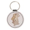 Mr. & Mrs. Panda Round Keyring Dad Bear, gray
