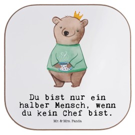 Mr. & Mrs. Panda Drinks Coaster Chef Heart - Gift, Cups Coasters, Director, Business Owner, Coaster Wood, Coaster Design