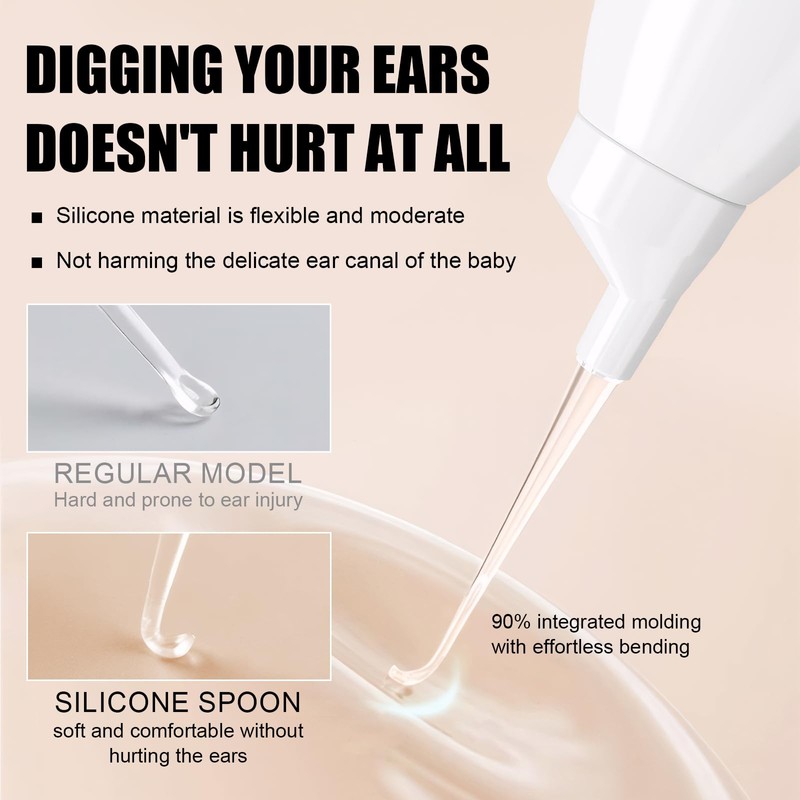 ExcellaElite Ear Cleaner Ear Wax Remover,Earwax Remover Tool,Practical Earwax Suction