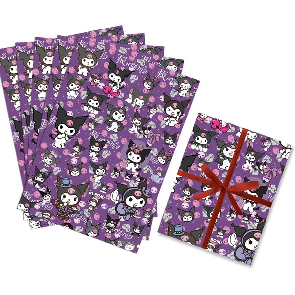 HOOKTA Pack of 5 Kitty Kuromi Wrapping Paper 51 x