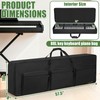 LASUK 88L Key Keyboard Case (Size:57.5"x8"x18"), Portable Keyboard Piano Waterproof
