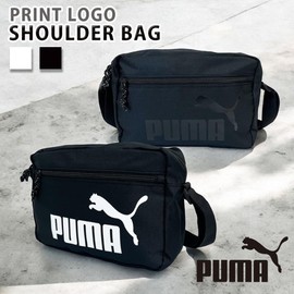 K-PARTS Printed Logo Horizontal Shoulder Bag, Crossbody Shoulder Bag, Sports, Outdoor, Mini Shoulder, Puma Brand, Simple, Crossbody Bag, Compact, Gift, Present, white