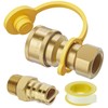 Rushare 1/2 Inch Natural Gas Quick Connect Fitting for Natural