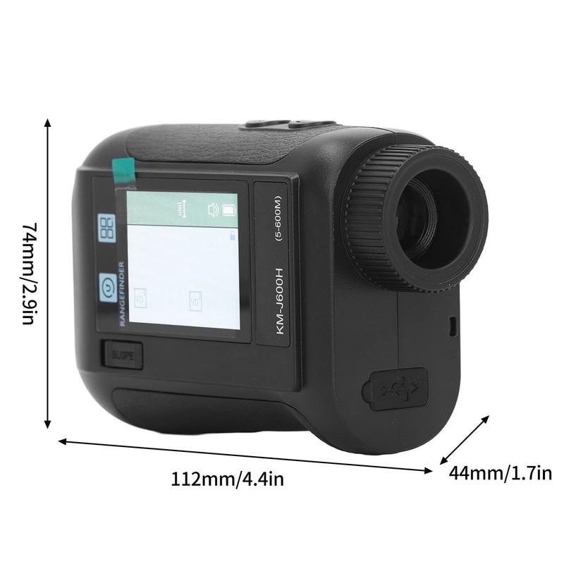 Laser Golf Rangefinder Voice Broadcast 656 Yards 6.5X Magnification Golf