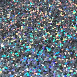 Hemway Gun Metal Grey Holographic Glitter Super Chunky 115 g / 4.1 oz Powder Metallic Resin Craft Glitter Flake Sequins for Epoxy Tumblers, Hair Face Body Eye Nail Art Festival DIY Party Decorations