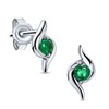 Miore stud earrings in 9 kt 375 white gold with