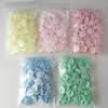 HappyHome 100 Pairs Plastic Snap Buttons 12mm Pastel Colors Plus