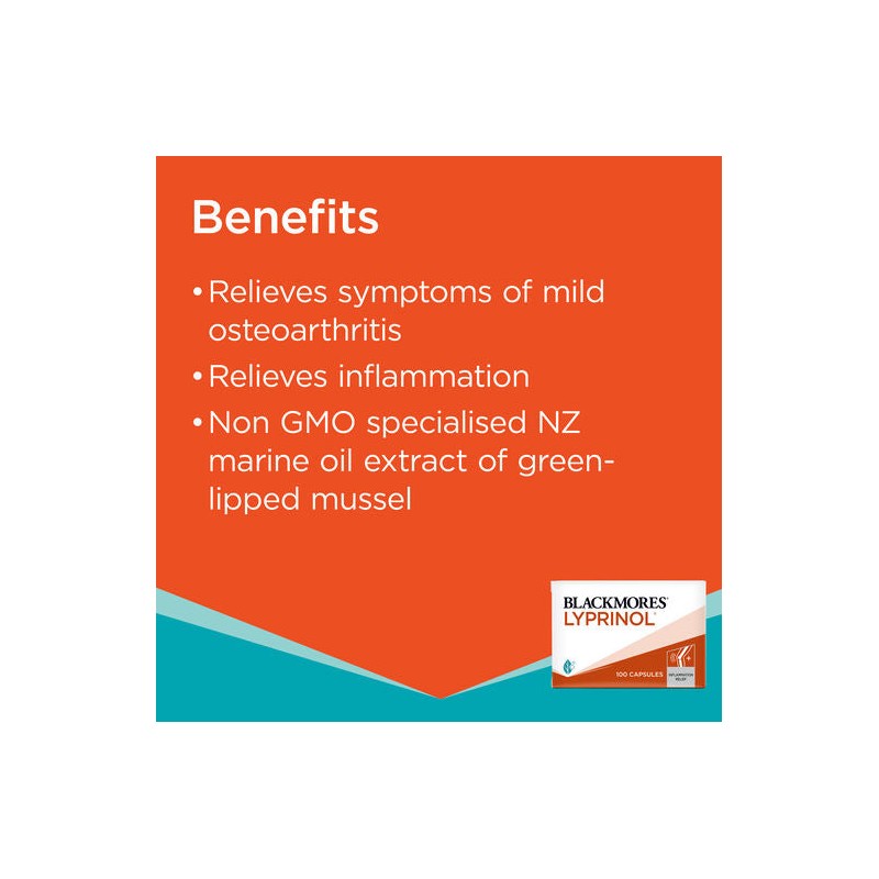 Blackmores Lyprinol 100 Capsules