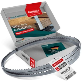 Bayerwald Special Steel Hardened Tooth Tips Band Saw Blade - 1490 x 6 x 0.4 x 4 / for All Standard Wood Types / Saw Band Suitable for Scheppach and Many More