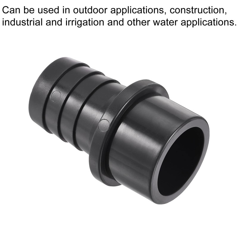 sourcing map PVC Pipe Fitting 32mm Barbed x 40mm OD