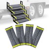HOMEE RV Step Covers 4 Packs with Reflective Strips,Camper Step