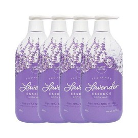 Happybath [해피바스] 라벤더 에센스 릴렉싱 바디워시 900g x4 Happy Bath Lavender Essence Relaxing Body Wash 900g x4 [Single item]
