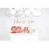 Party Deco 6 Paper Plates Bride Squad Rose Gold 23