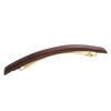 Vingtaine H7207-BR- Women's Wood Line Barrette, Simple, Natural, Thin, Casual,