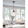 EAPUDUN 1-Pack Farmhouse Pendant Light, 1-Light Industrial Hanging Light Fixture