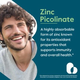 Bestvite Zinc Picolinate 50 Mg 240 Cpsulas Vegetarianas Na                                                                                            