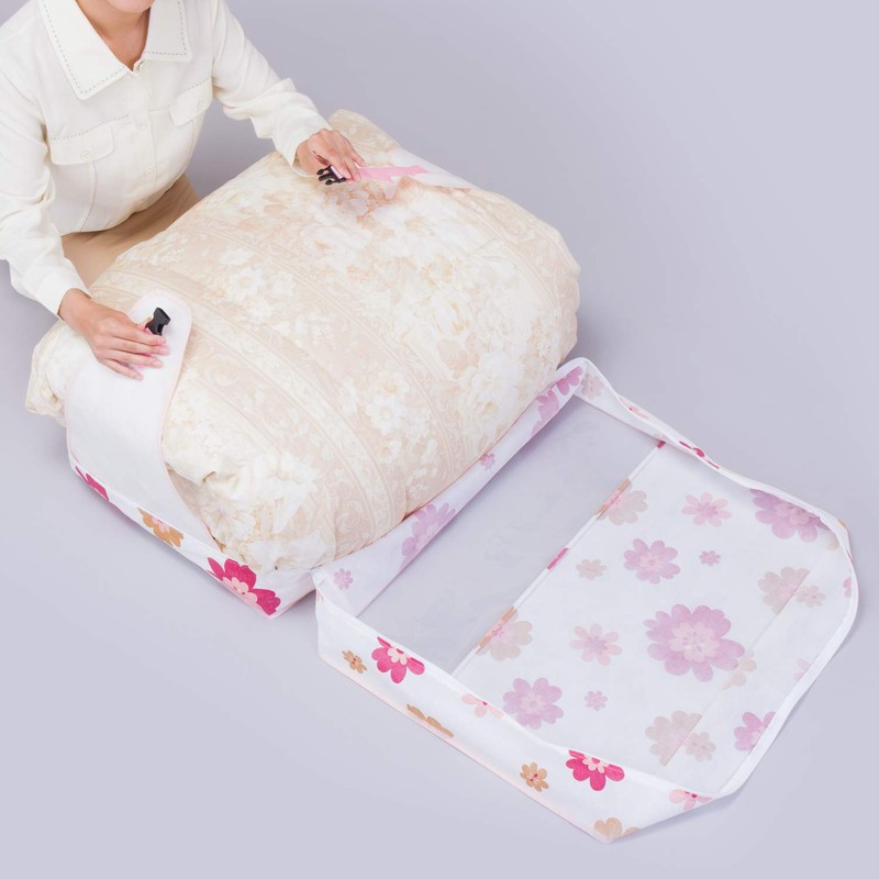 Astro 618-42 Storage Case, For Duvets, Single Size, Floral Pattern,