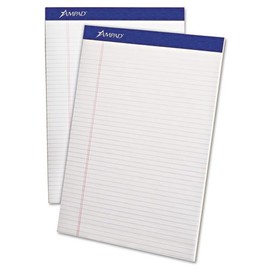 Perforated Writing Pad, 8 1/2 x 11 3/4, White, 50 Sheets, Dozen