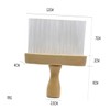 Healeved Wooden Handle Wool Hair Brush for Broken Hair Removal
