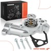 A-Premium Engine Coolant Thermostat Housing Assembly with Gasket Compatible with