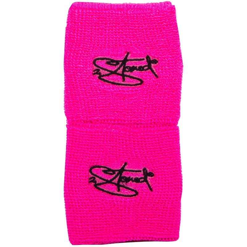 2Stoned Original Sweatbands 8 cm Neon Pink with Stick in