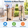 Folding Walking Cane for Seniors with LED Light, Alarm &