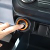 Unbranded Orange Aluminum Push Start Stop Button Trim Ring For