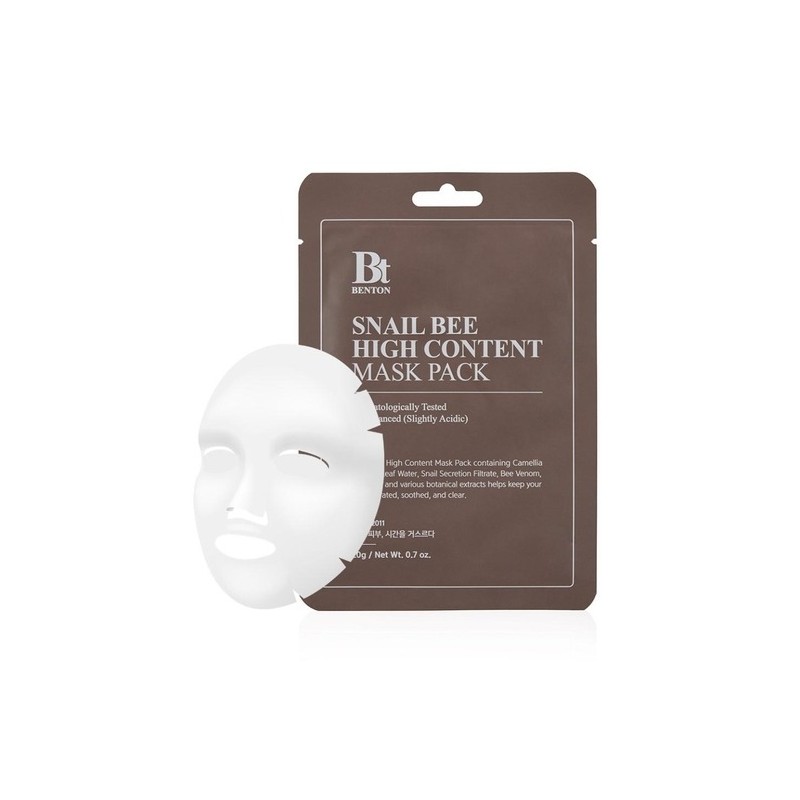 [Snail Mask Pack] Benton Snail Bee High Content Mask Pack