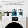 Glass Laundry Pods Container & Acrylic Dryer Sheet Holder with
