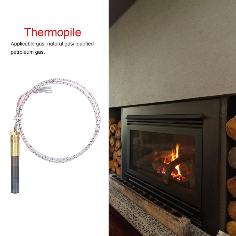 Moofey 36 Thermopile, Gas Fireplace Thermocouple, Fireplace Accessories for Fire