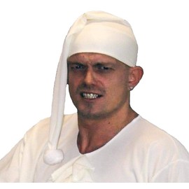 The Dragons Den Unisex Ebeneezer Scrooge Charles Dickens Christmas Carol Fancy Dress Night Cap [Adult Nightcap]