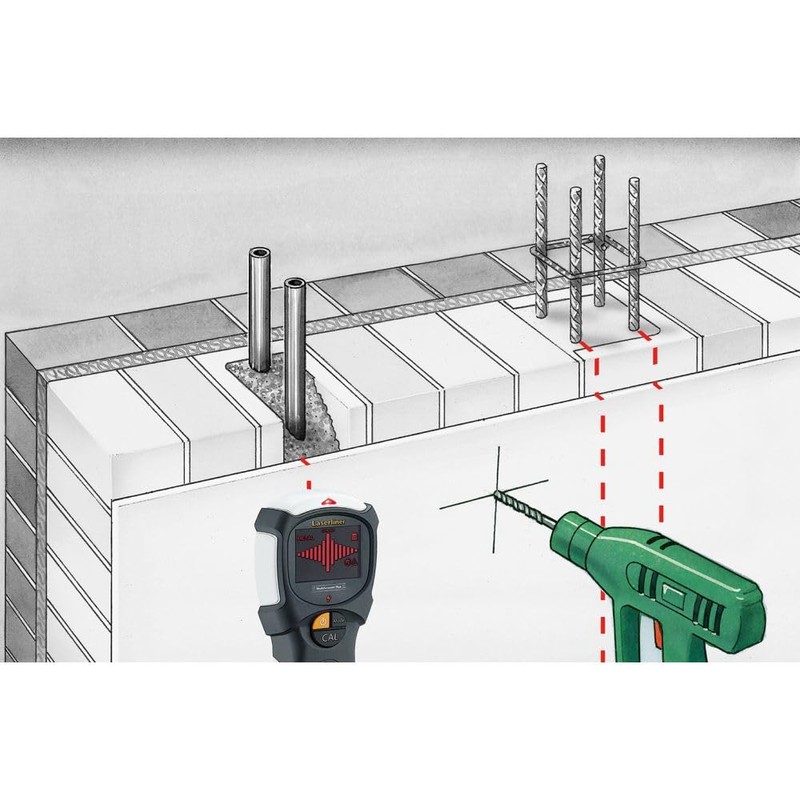 Laserliner MultiScanner Plus 080.967A Tracking Depth (Max.) 120 mm Suitable
