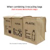 Muellery Recycle Bag Sturdy and Light Waste Basket for Plastic