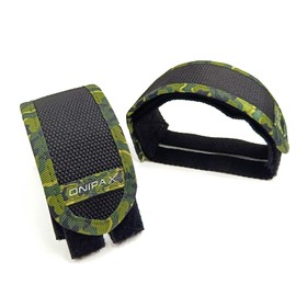 ONIPAX 1 Pair Bike Pedal Strap Toe Clips Straps Tape (Green Camouflage)
