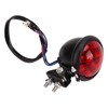 Motorcycle Retro Round LED Taillight Brake Running Light Universal for