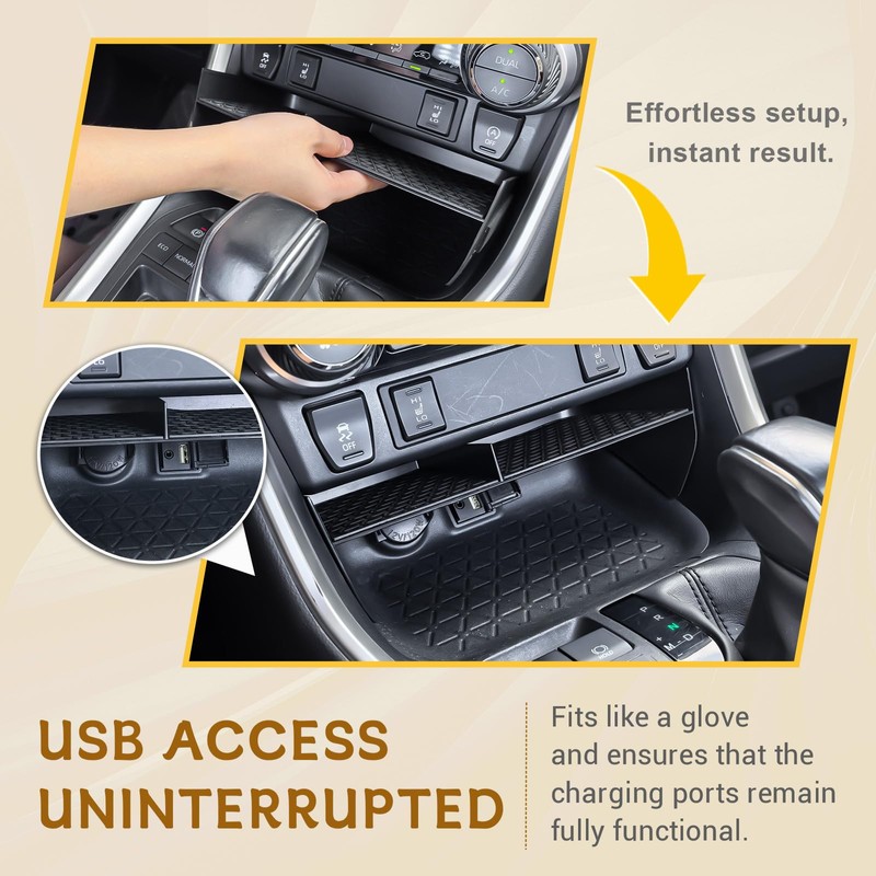 Center Console Organizer Tray Compatible with Toyota RAV4 2025 2024