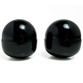 Made in Japan, 1.9 inches (48 mm), Empty Capsule, Gacha, Black, 50 Pieces