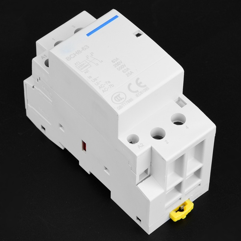 2P 63A Household AC Contactor DIN Rail Mount 2NO (/)