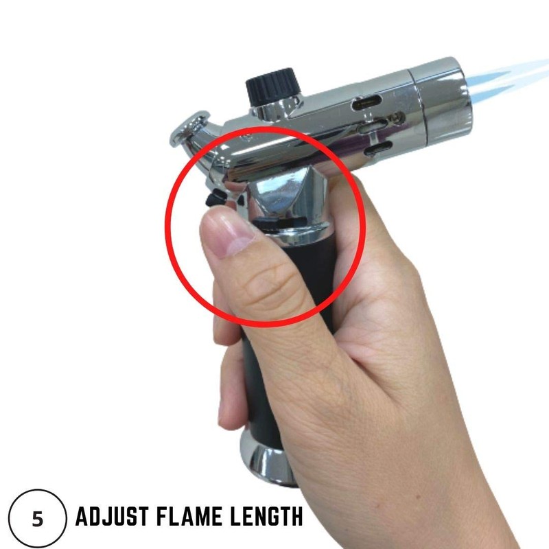 A-ONE Kitchen Blow Torch,Culinary Butane Torch Lighters Refillable Double Fire