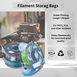 Lihipather Electric Vacuum Sealer Kit with 5 Filament Storage Bags - Automatic Vacuum Pump for 3D Printer Filament Storage, Keeps Filament Dry,Handheld Vacuum Sealer with Storage Bag 11.8"x13.4"