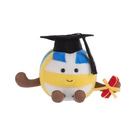 Apricot Lamb Graduated Volleyball Stuffed Animals Soft Plushies for Baby Girl and Boy, Plush Toys for Kids, Fluffy Yellow Graduated Volleyball 4.8 Inches